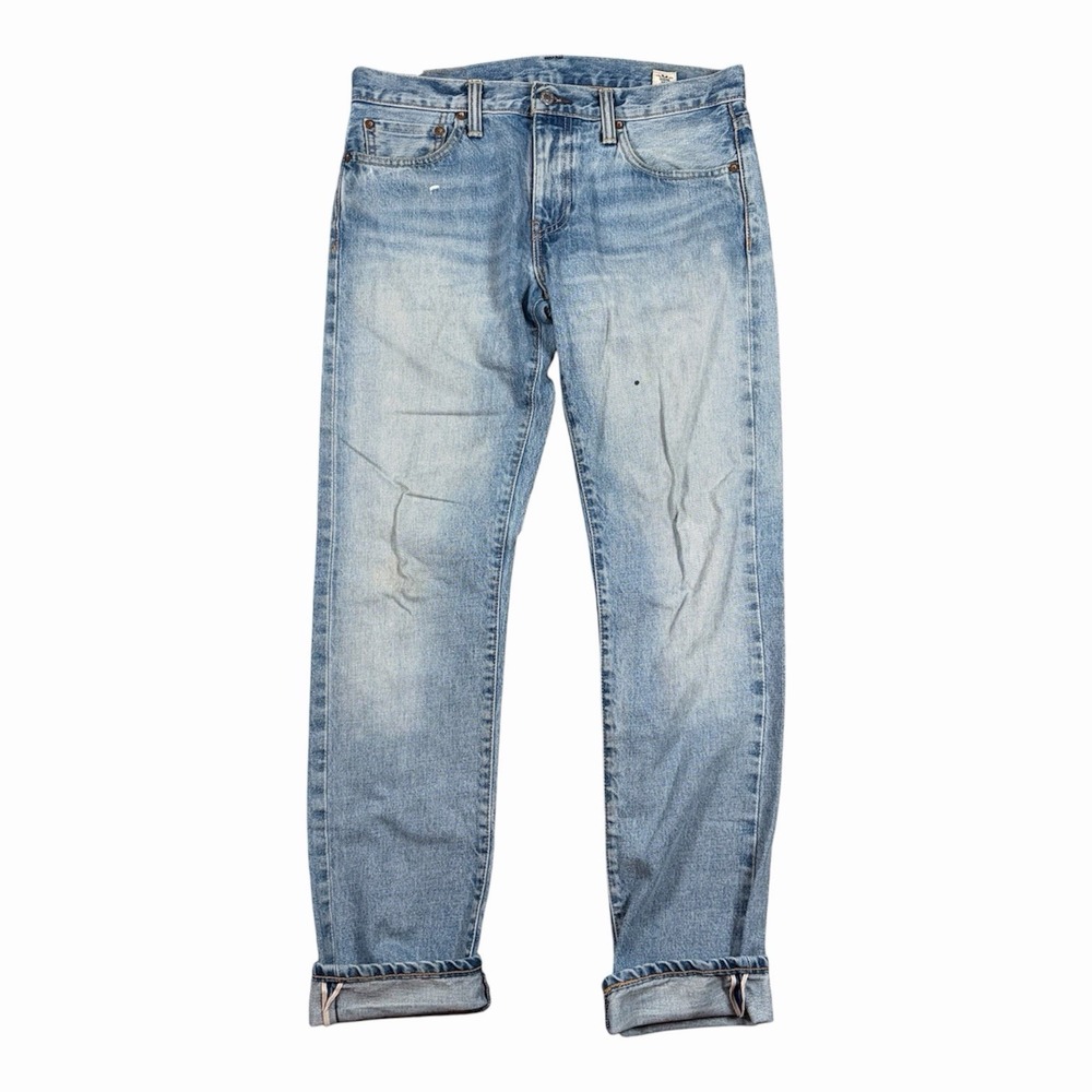 Levis 511 Jeans Mens 32(33)x34 White Oak Cone Denim Selvedge Blue